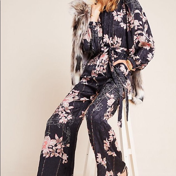 Anthropologie Pants - Anthropologie Harlyn Audria Jacquard Jumpsuit